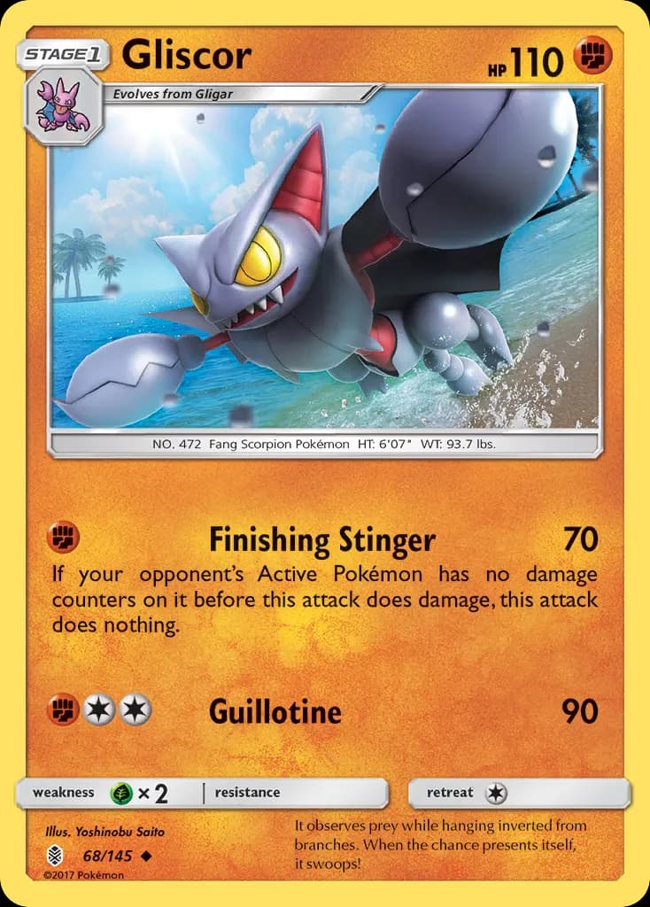 Gliscor — Guardians Rising 68 Pokémon card
