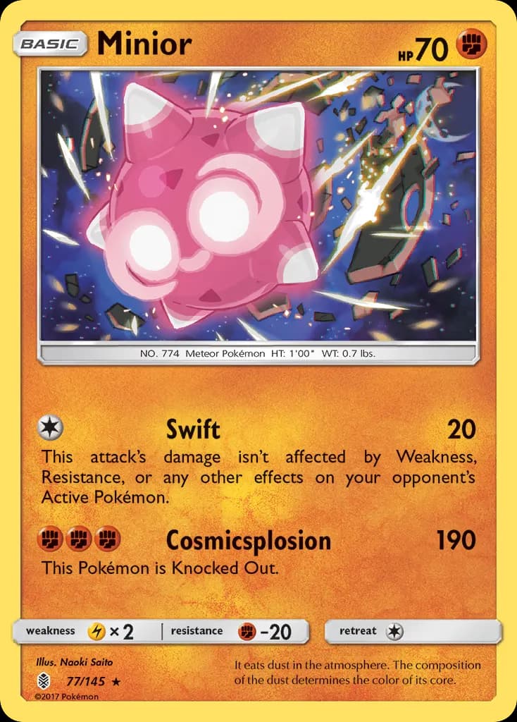 Minior — Guardians Rising 77 Pokémon card