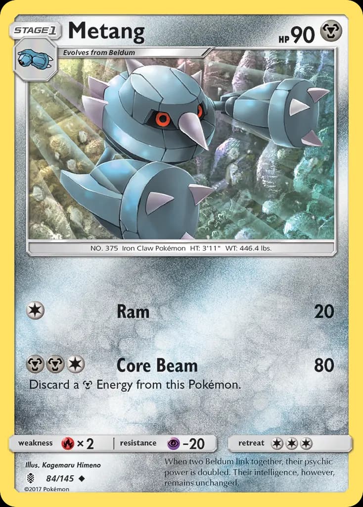 Metang — Guardians Rising 84 Pokémon card