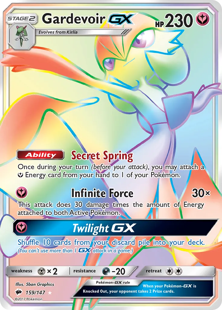 Gardevoir-GX — Burning Shadows 159 Pokémon card