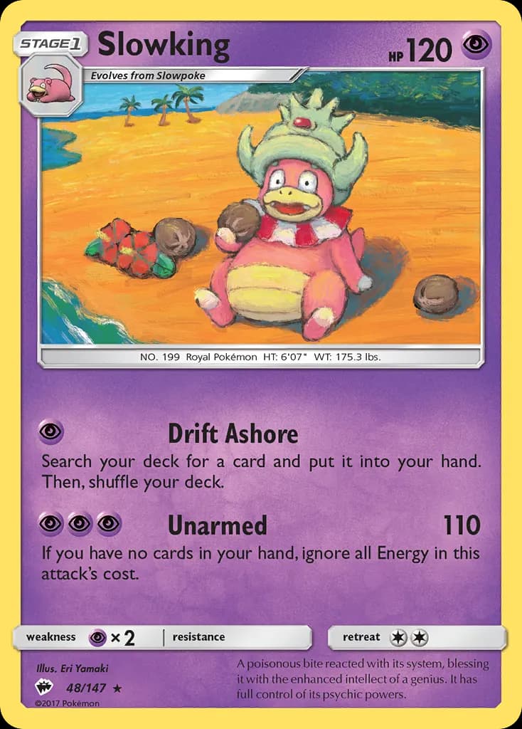 Slowking — Burning Shadows 48 Pokémon card