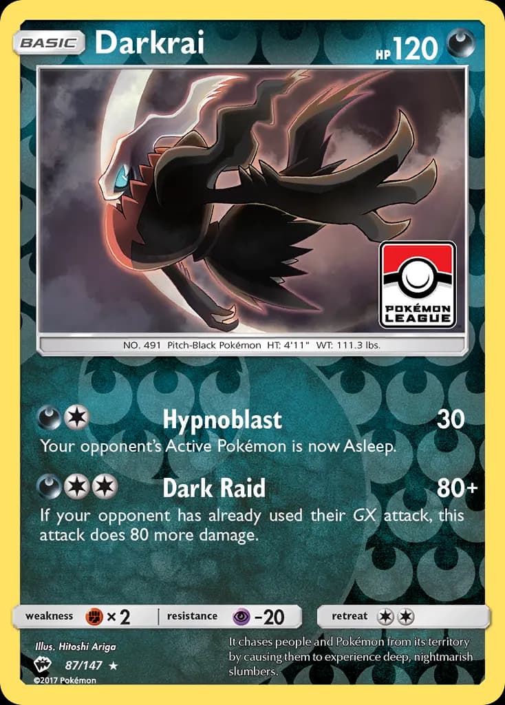 Darkrai — Burning Shadows 87 Pokémon card