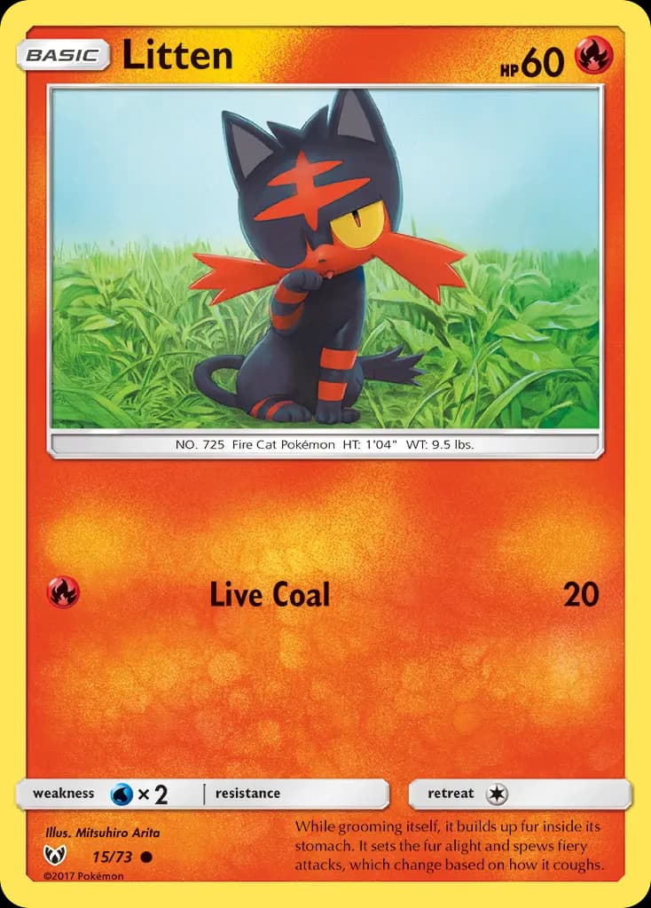 Flamiaou — Légendes Brillantes 15 French Pokémon card