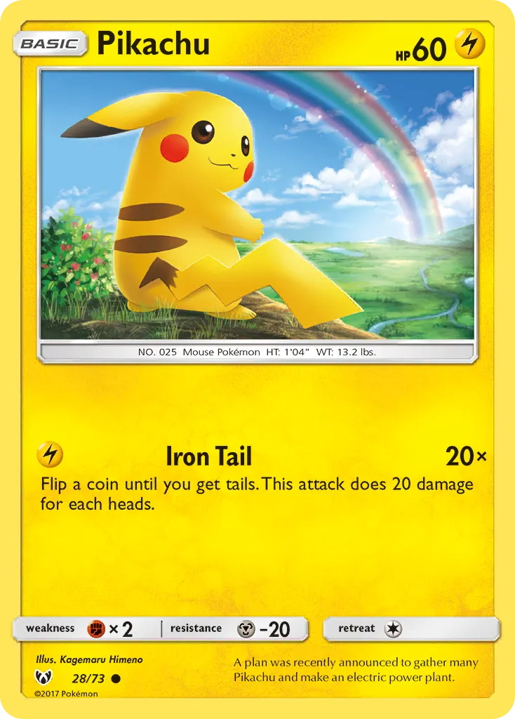 Pikachu — Légendes Brillantes 28 French Pokémon card