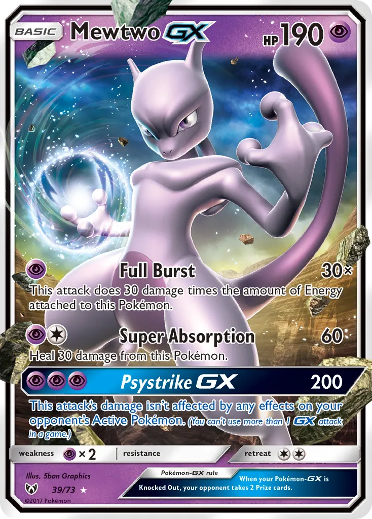Mewtwo-GX — Shining Legends PSA 10 price guide