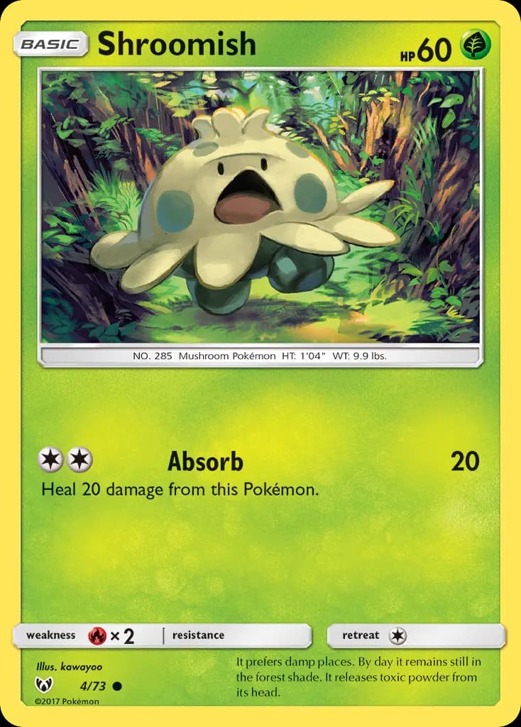 Shroomish — Shining Legends 4 Pokémon card