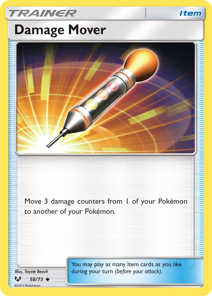 Déplace Dégâts — Légendes Brillantes 58 French Pokémon card