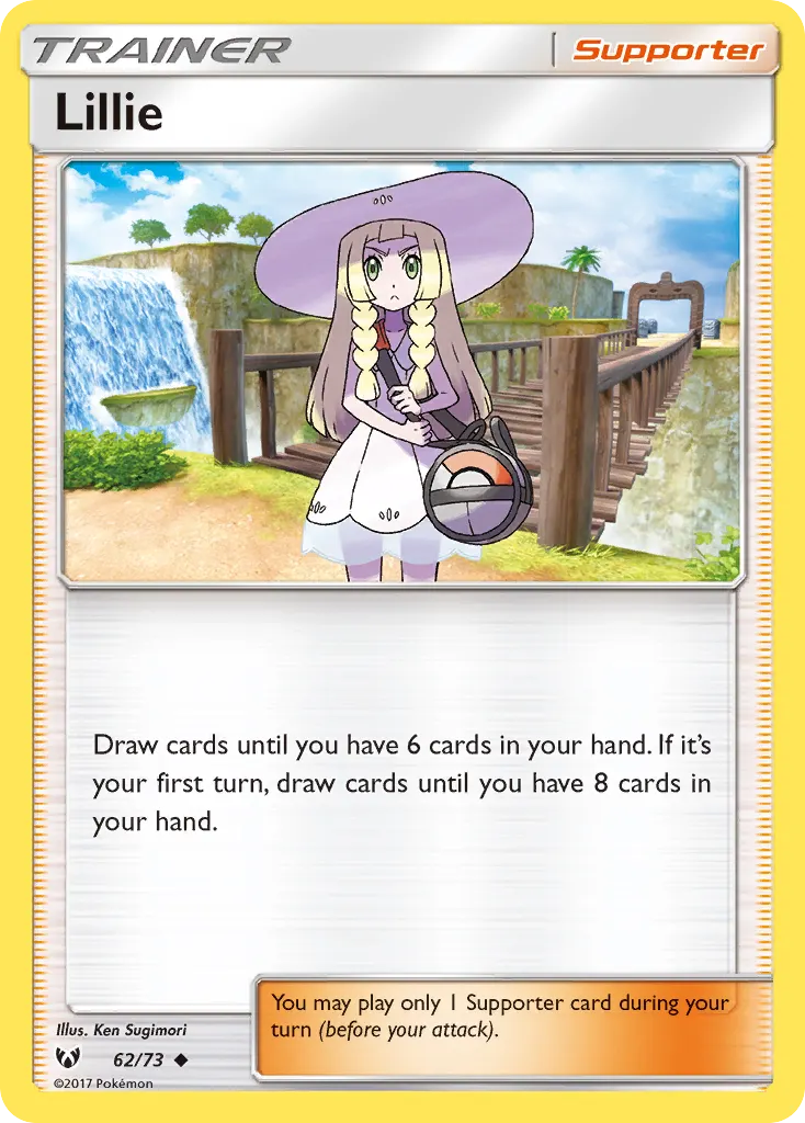 Lilie — Légendes Brillantes 62 French Pokémon card