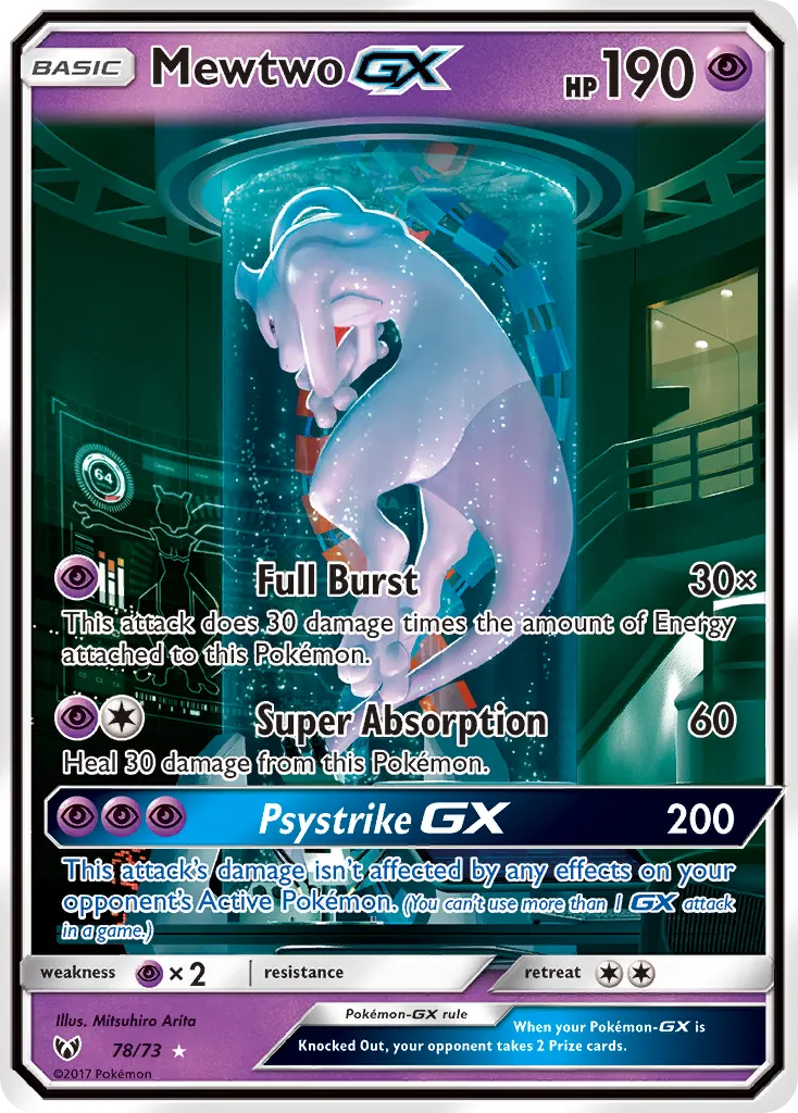 Mewtwo-GX — Shining Legends PSA 10 price guide