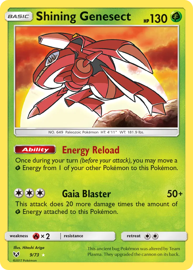 Genesect Brillant — Légendes Brillantes 9 French Pokémon card