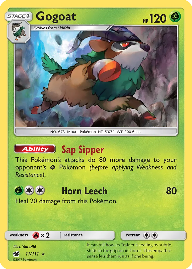 Gogoat — Crimson Invasion 11 Pokémon card