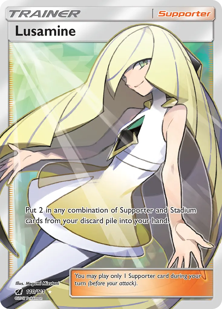Lusamine — Crimson Invasion 110 Pokémon card