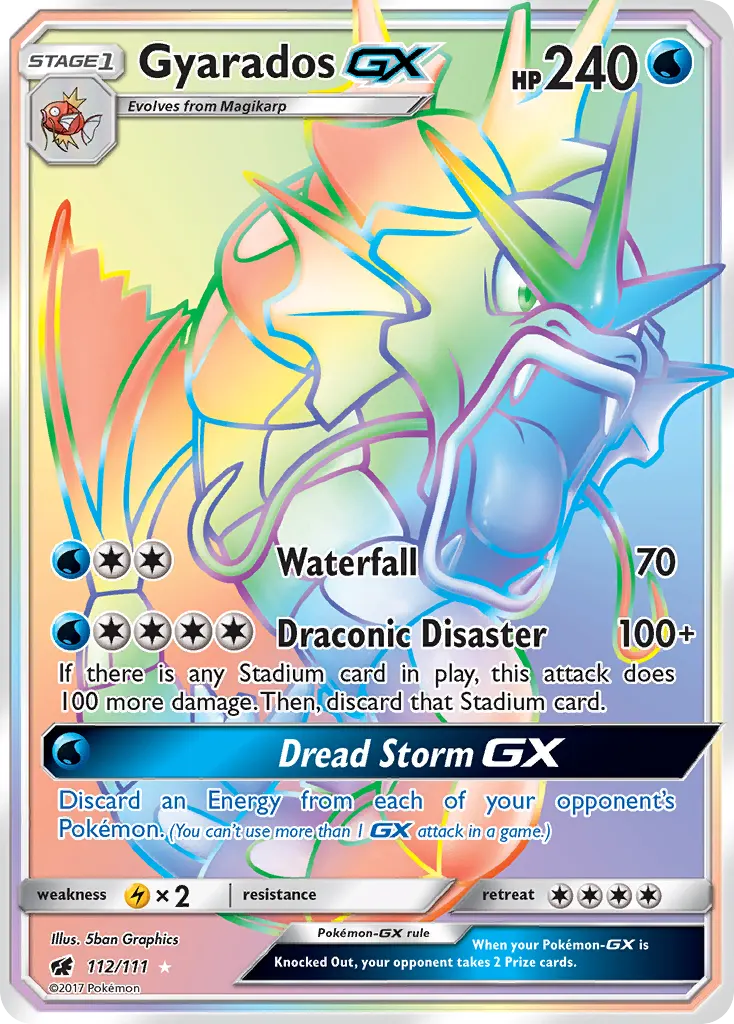Gyarados-GX — Crimson Invasion 112 Pokémon card