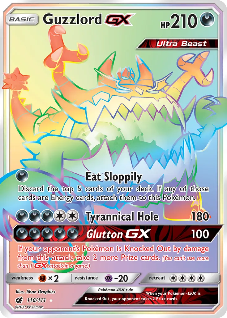 Guzzlord-GX — Crimson Invasion 116 Pokémon card