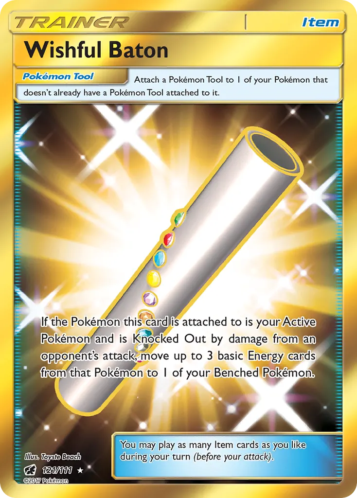Wishful Baton — Crimson Invasion 121 Pokémon card