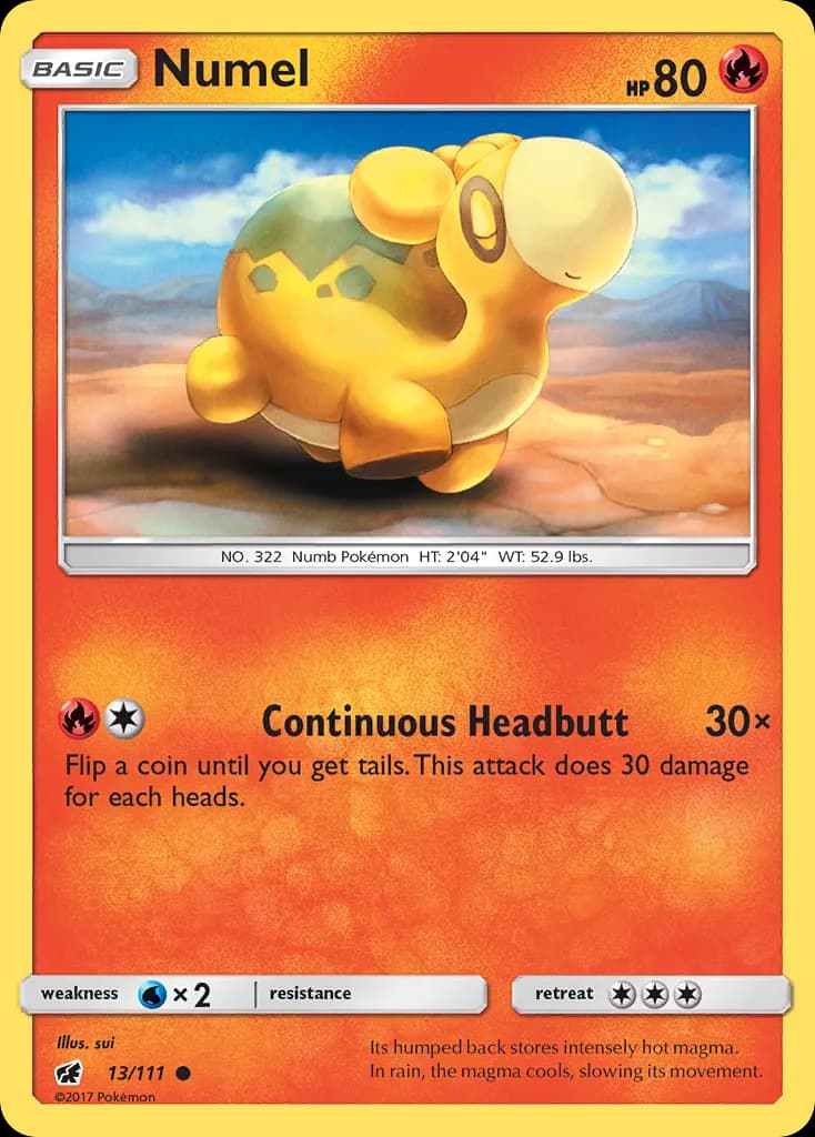 Numel — Crimson Invasion 13 Pokémon card