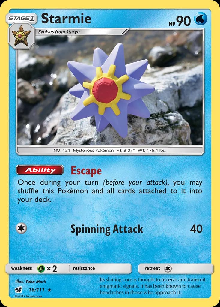 Starmie — Crimson Invasion 16 Pokémon card