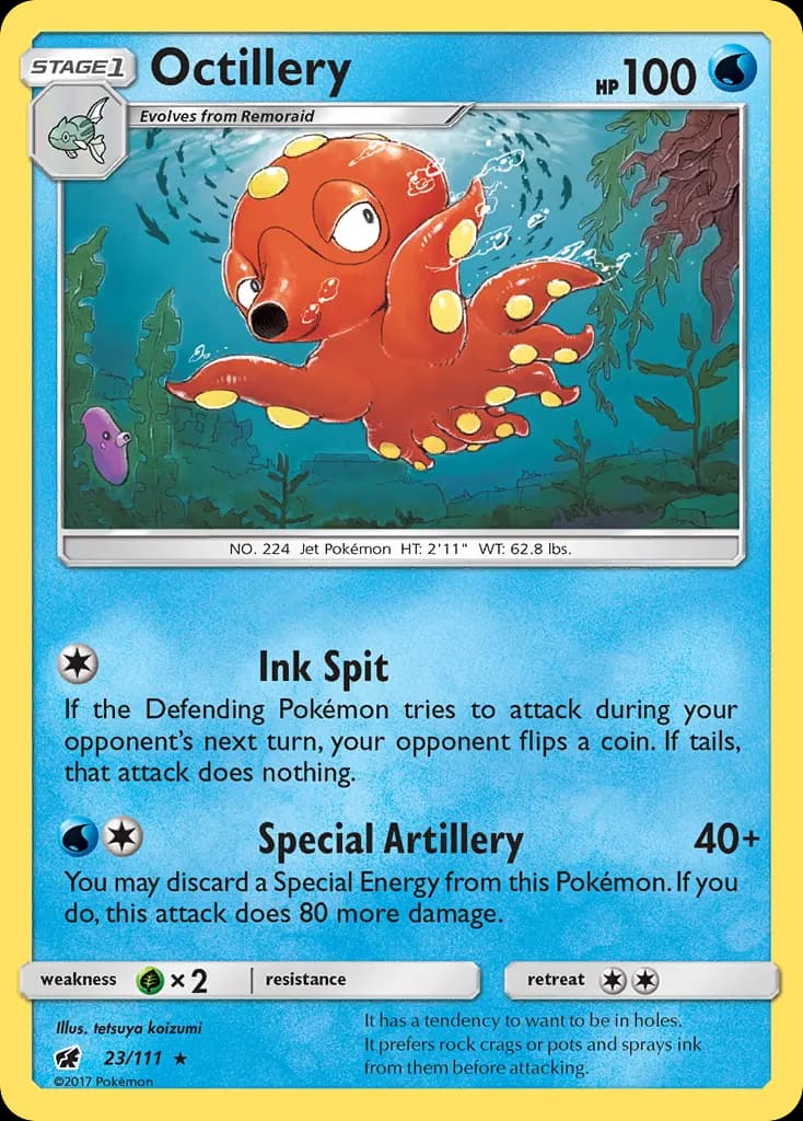 Octillery — Crimson Invasion 23 Pokémon card
