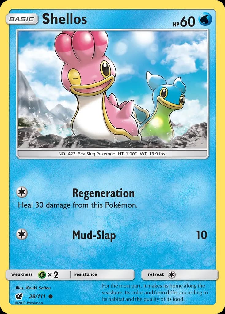 Shellos — Crimson Invasion 29 Pokémon card