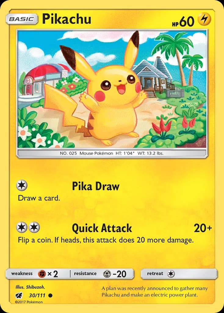 Pikachu — Crimson Invasion 30 Pokémon card