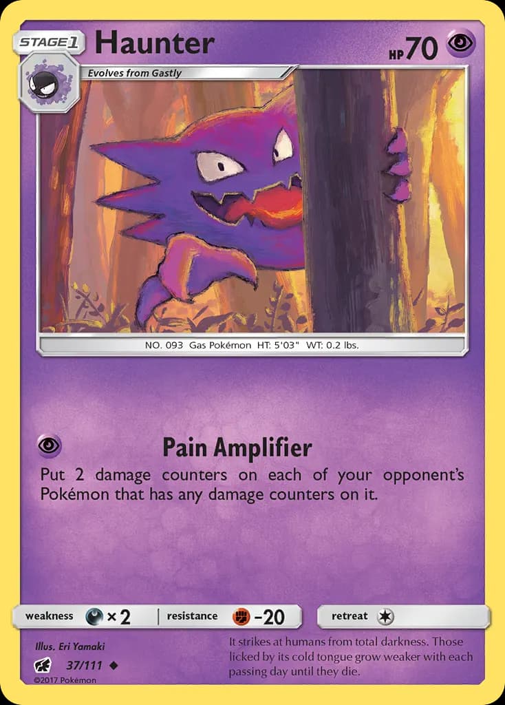 Haunter — Crimson Invasion 37 Pokémon card