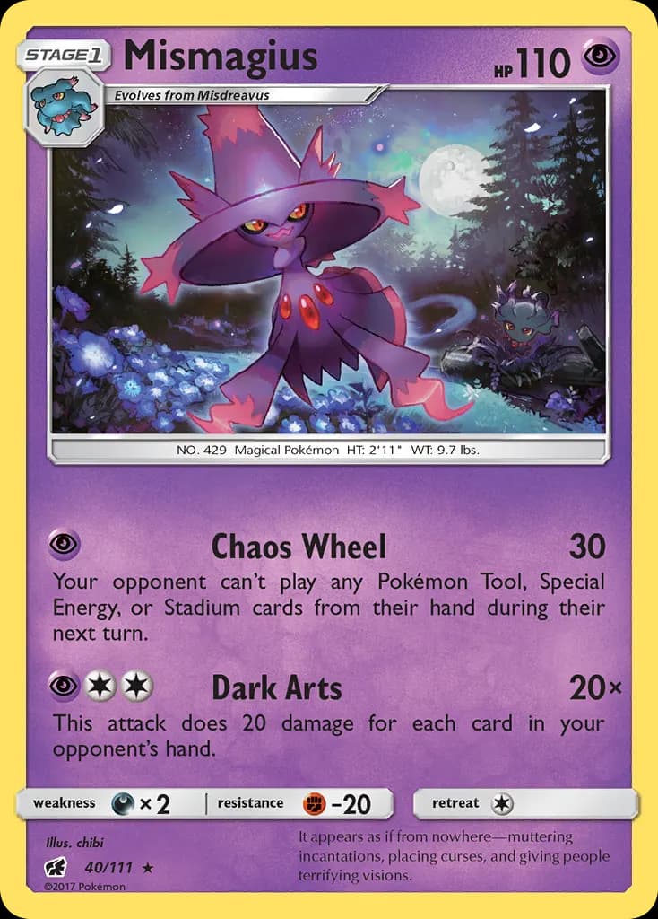 Mismagius — Crimson Invasion 40 Pokémon card
