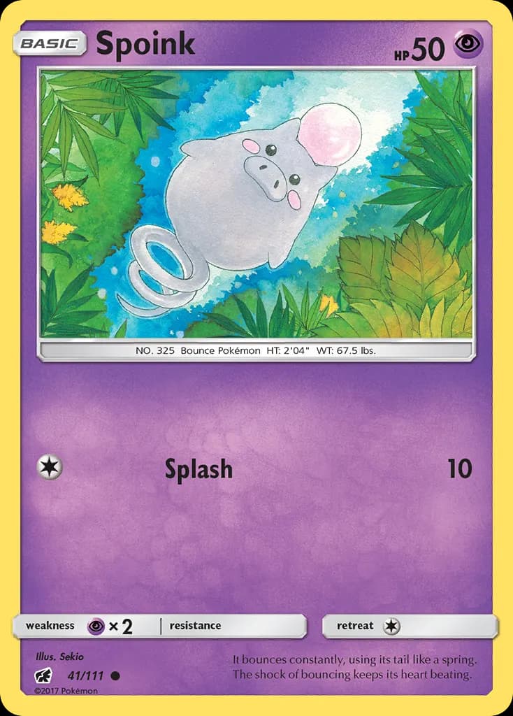 Spoink — Crimson Invasion 41 Pokémon card
