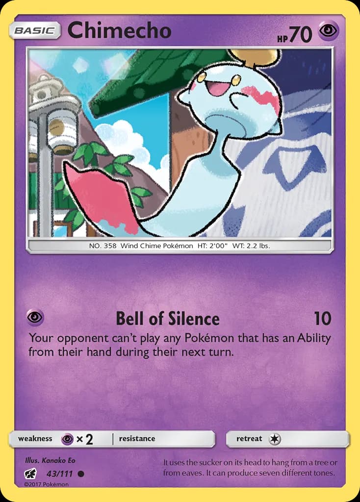 Chimecho — Crimson Invasion 43 Pokémon card