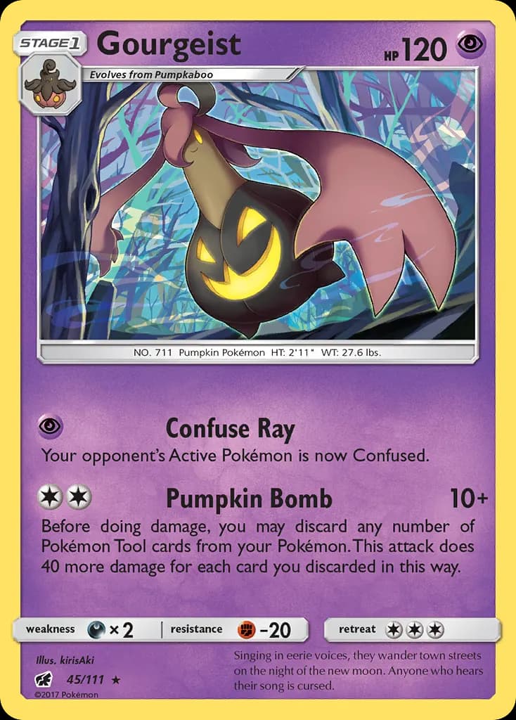 Gourgeist — Crimson Invasion 45 Pokémon card