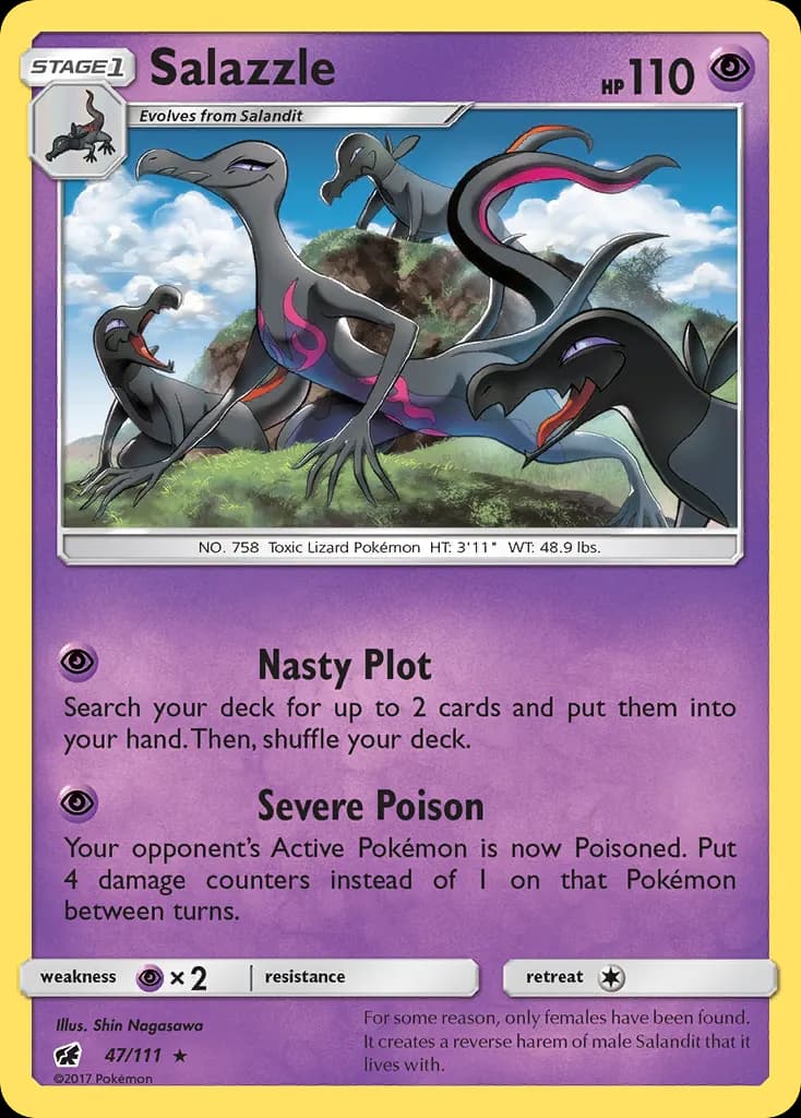 Salazzle — Crimson Invasion 47 Pokémon card