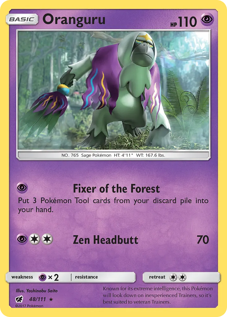 Oranguru — Crimson Invasion 48 Pokémon card
