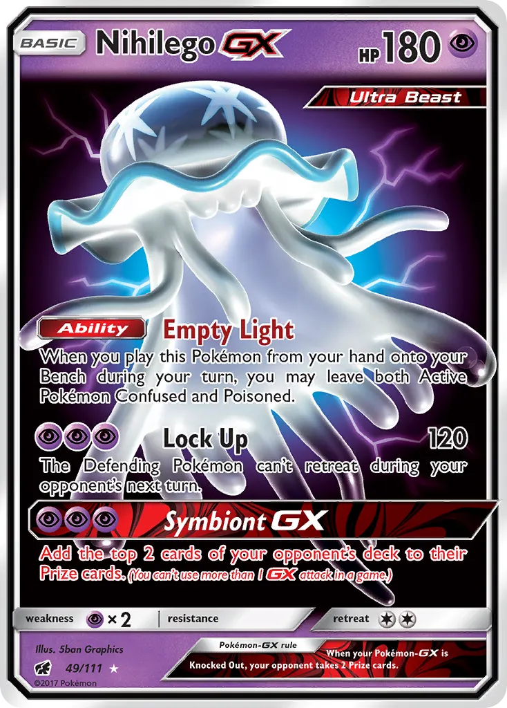 Nihilego-GX — Crimson Invasion 49 Pokémon card