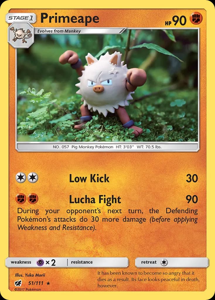 Primeape — Crimson Invasion 51 Pokémon card