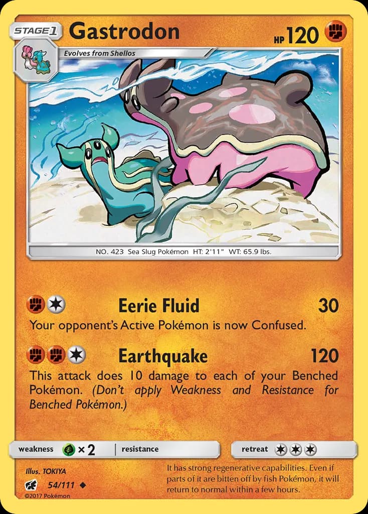 Gastrodon — Crimson Invasion 54 Pokémon card
