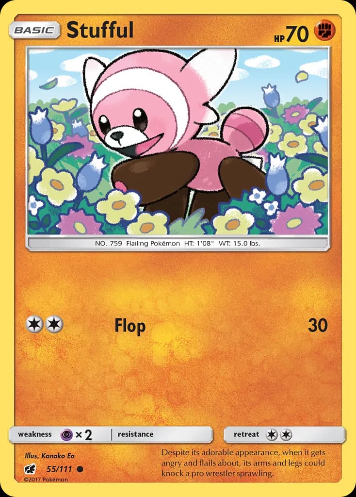 Stufful — Crimson Invasion 55 Pokémon card