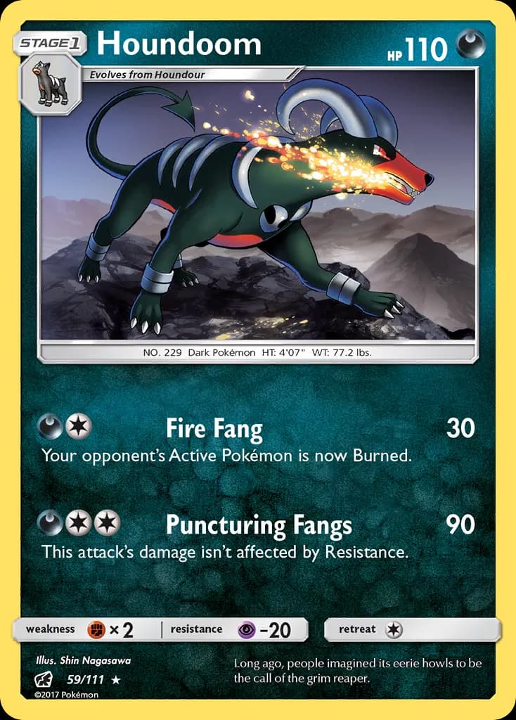 Houndoom — Crimson Invasion 59 Pokémon card