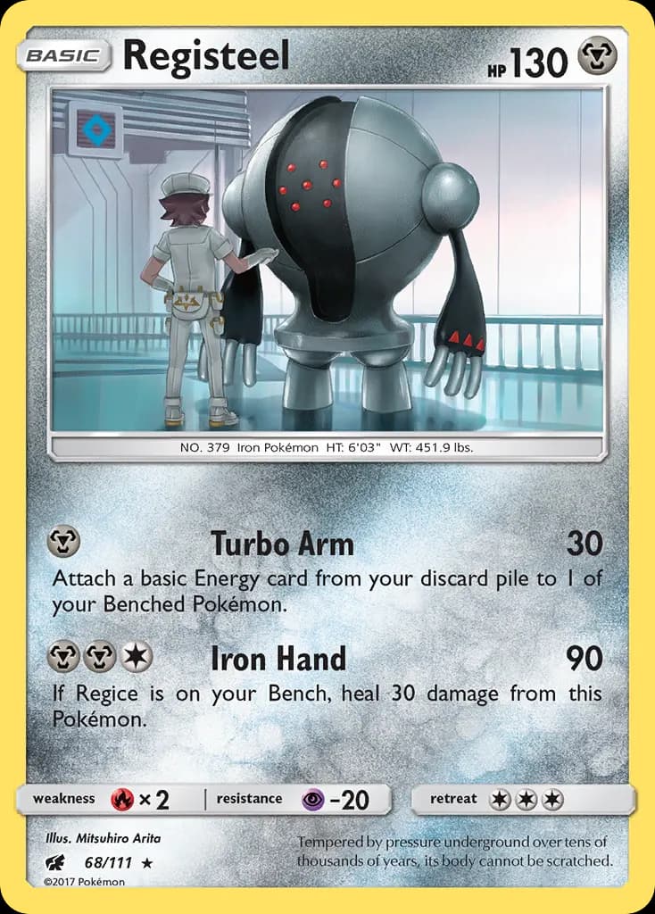 Registeel — Crimson Invasion 68 Pokémon card