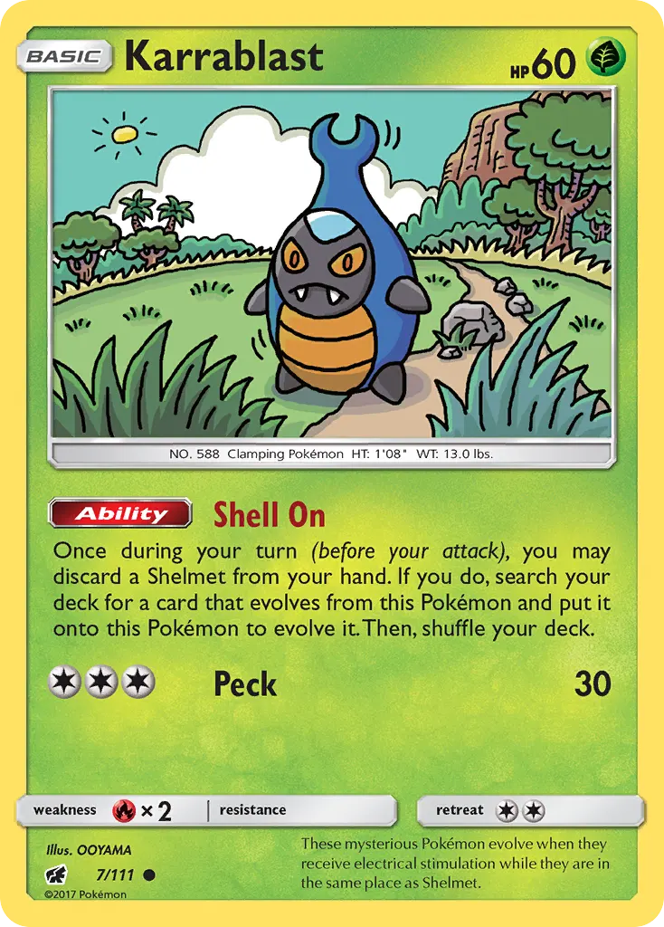 Karrablast — Crimson Invasion 7 Pokémon card