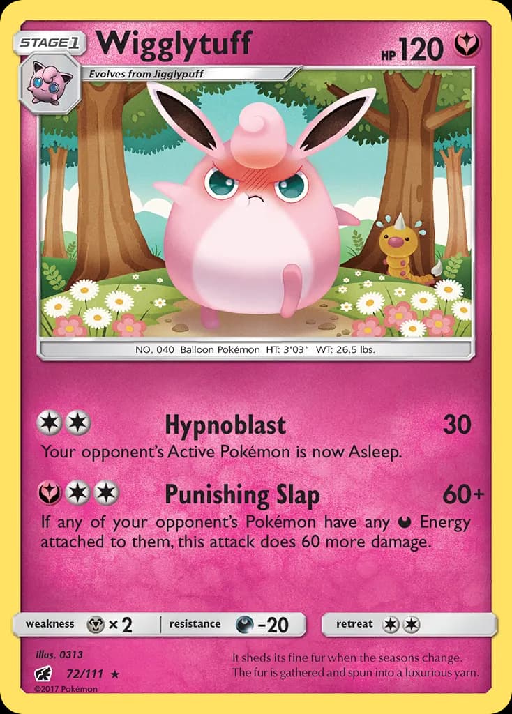 Wigglytuff — Crimson Invasion 72 Pokémon card