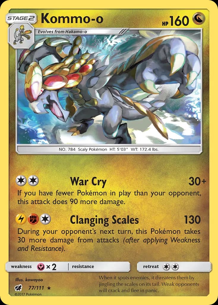Kommo-o — Crimson Invasion 77 Pokémon card