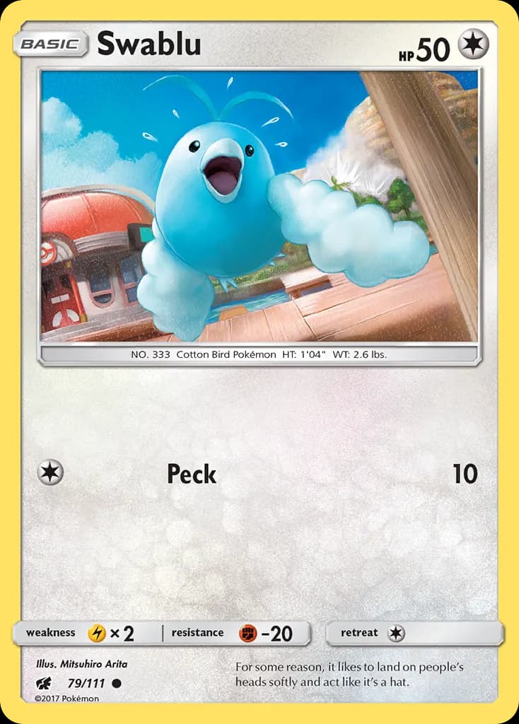 Swablu — Crimson Invasion 79 Pokémon card