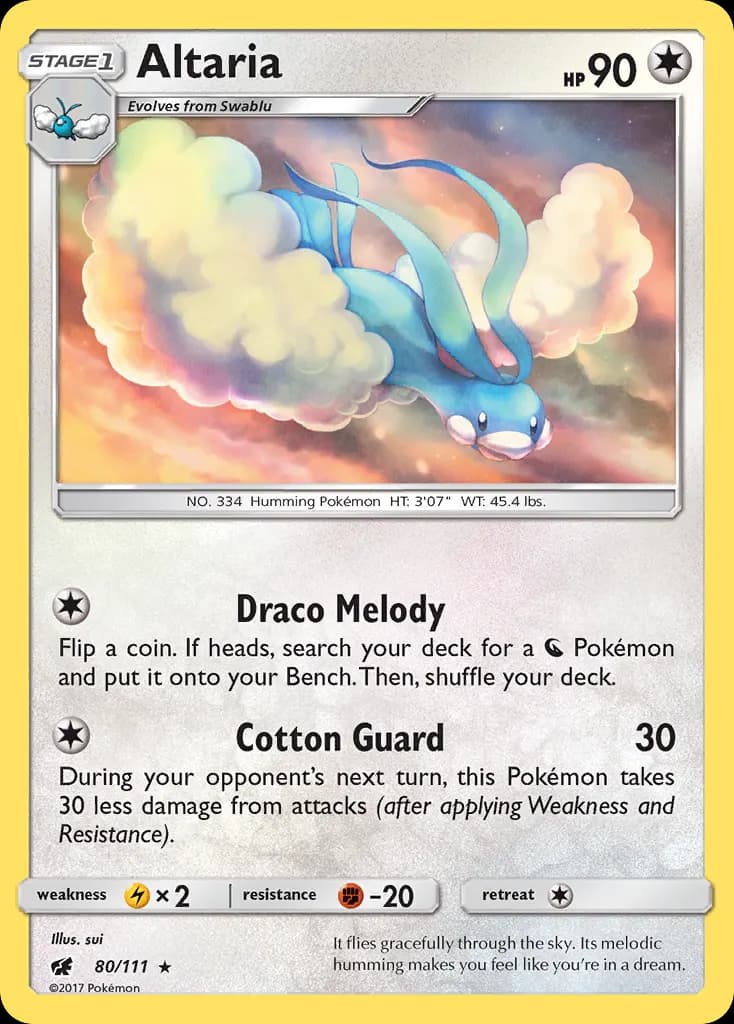 Altaria — Crimson Invasion 80 Pokémon card