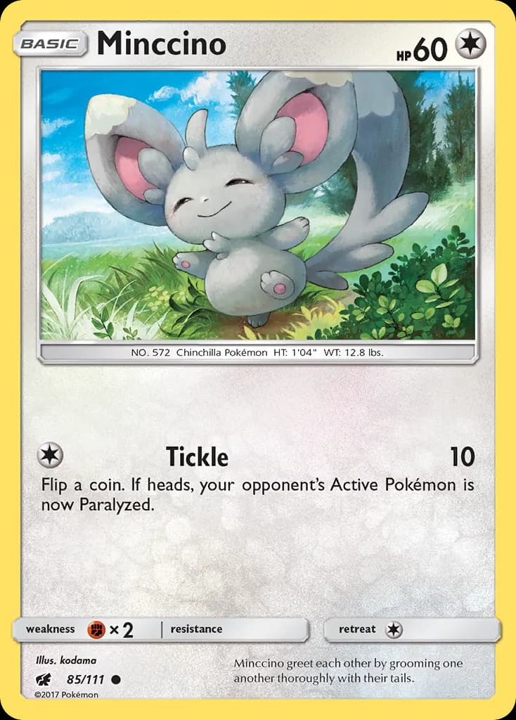 Minccino — Crimson Invasion 85 Pokémon card