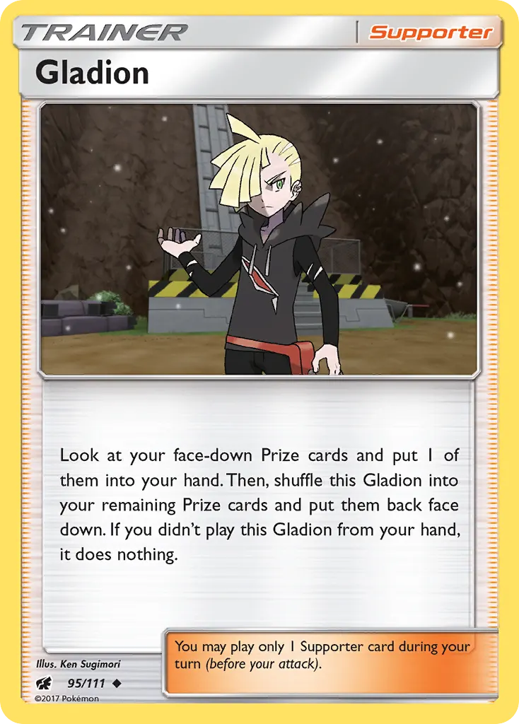 Gladion — Crimson Invasion 95 Pokémon card