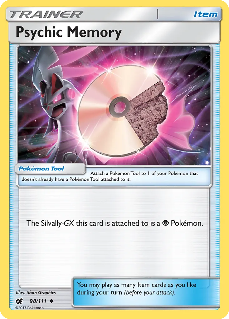 Psychic Memory — Crimson Invasion 98 Pokémon card