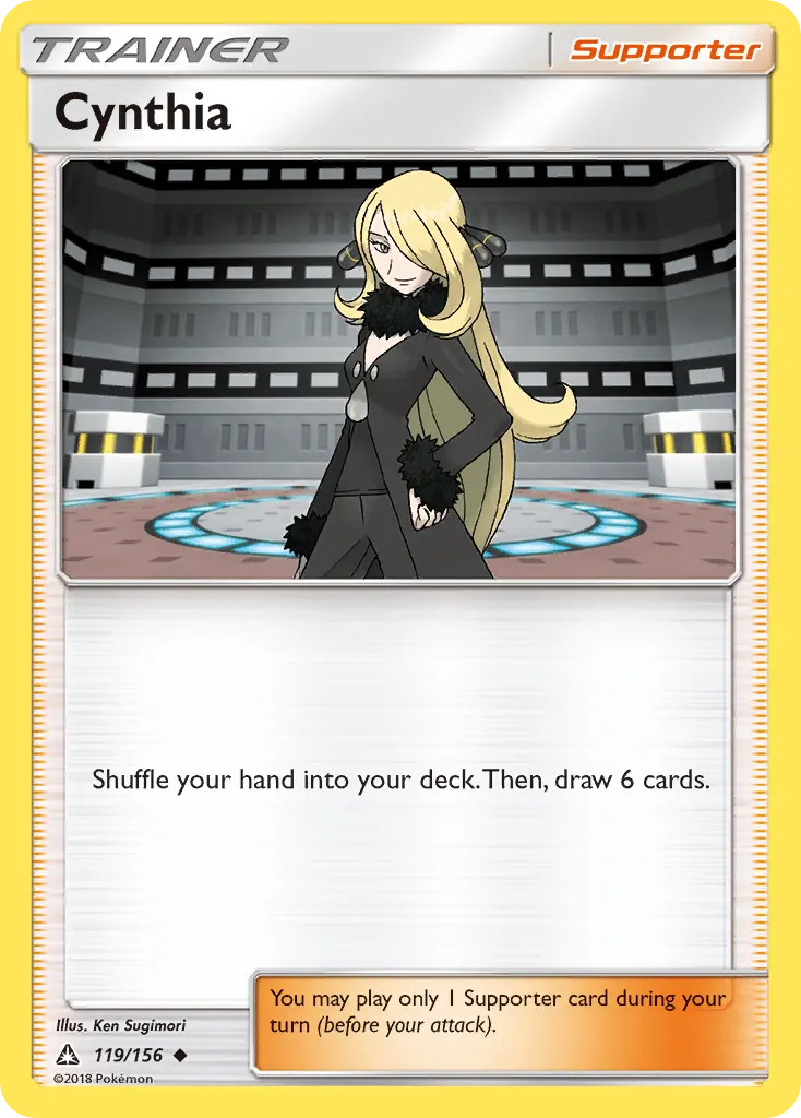 Cynthia — Ultra Prism 119 Pokémon card