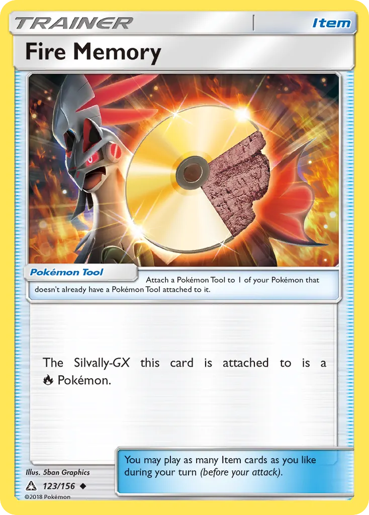 Fire Memory — Ultra Prism 123 Pokémon card