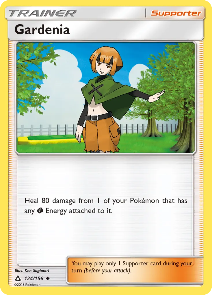 Gardenia — Ultra Prism 124 Pokémon card