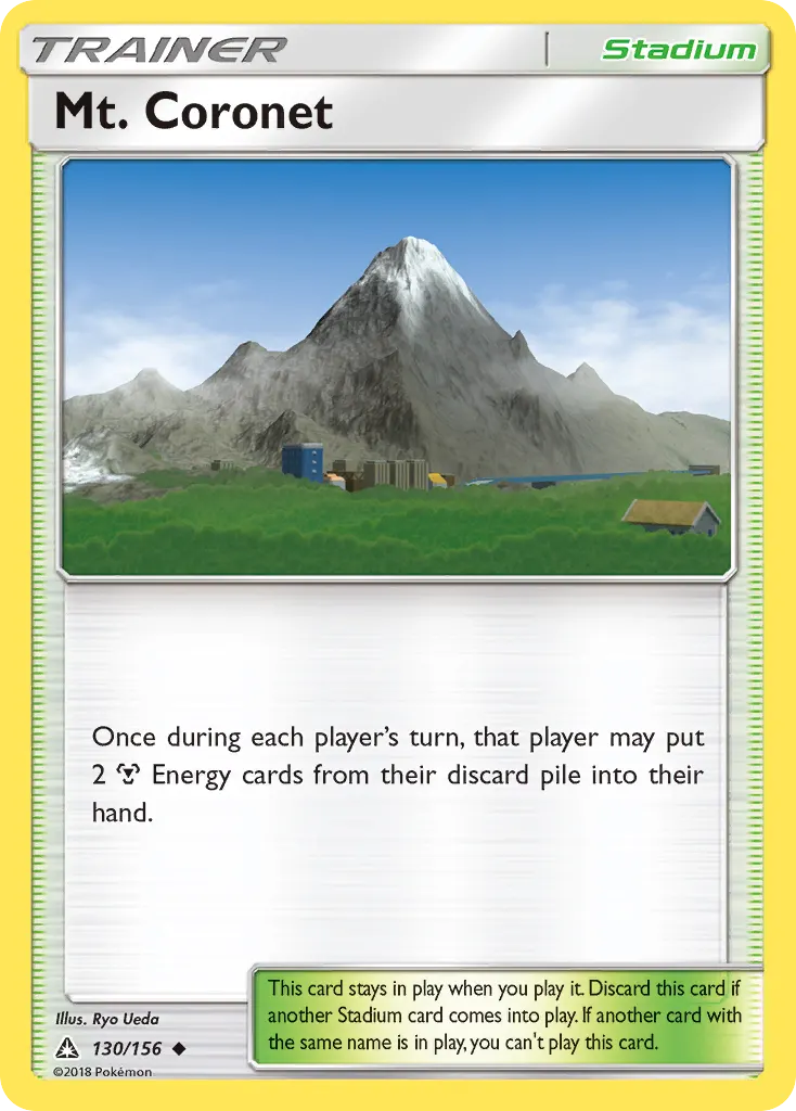 Mt. Coronet — Ultra Prism 130 Pokémon card