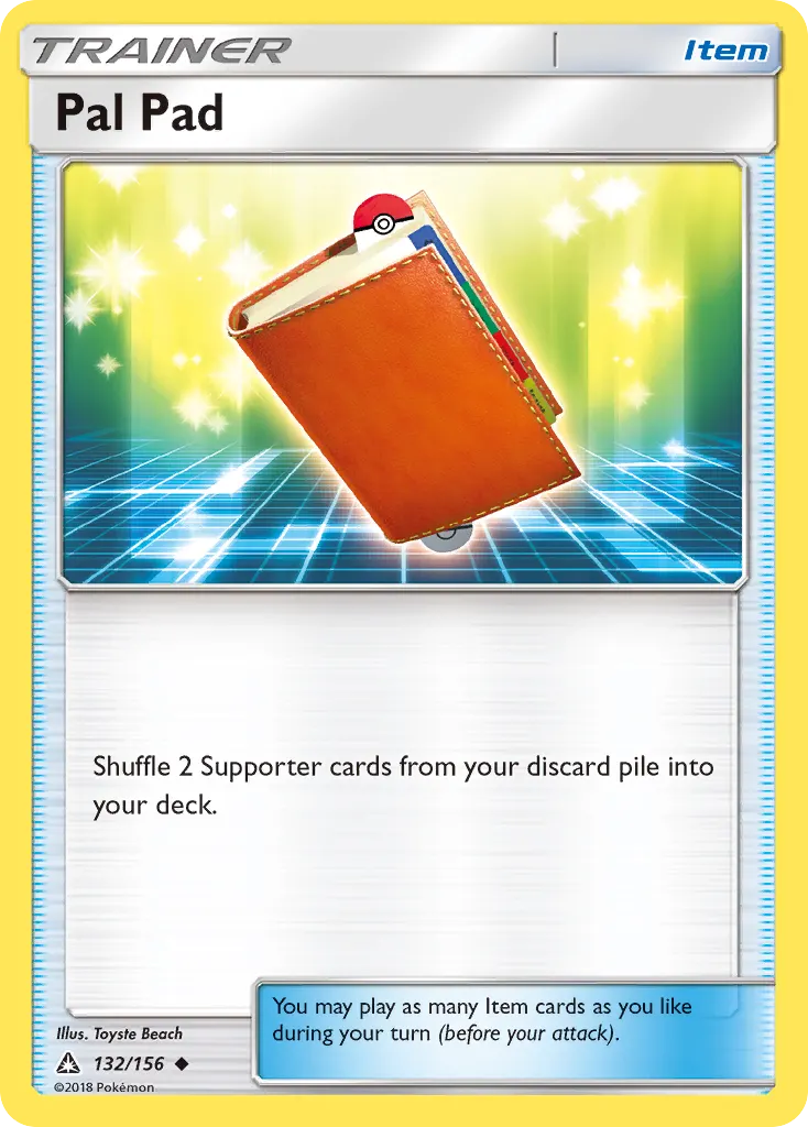 Pal Pad — Ultra Prism 132 Pokémon card